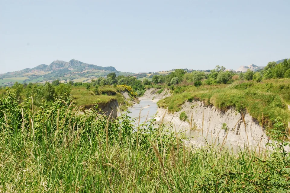 Marecchia River valley floor